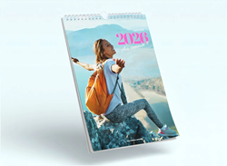 Calendrier 12 pages Très Grand (A2) FlexiLivre Offre Nouveau Client = 15% de réduction