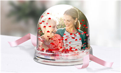 Boule de neige avec votre photo Fotocompil