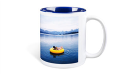 Tasse Mug avec intérieur coloré Fotocompil