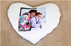 Coussin en forme de cœur avec votre photo Iconea