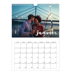 Calendrier Photo 12 pages A4 (20x30cm) Photobox Livraison en point relay