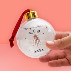 Boule de sapin de noël avec votre photo Photoweb 