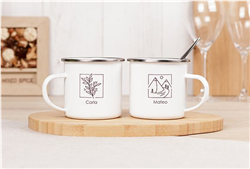 Mug émaillé avec votre photo Photoweb 